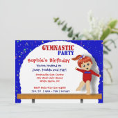 Gymnastiek Uitnodiging (Staand voorkant)