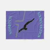 Gymnastiek Uneven Bars Custom Girls Fleece Blanket (Voorkant (Horizontaal))