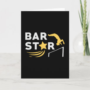 Gymnastiek Unven Bar Star Acrobat Mat Gymnast Kaart