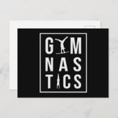 Gymnastiek Unven Bars Hopper Acrobat Mat Gymnast Briefkaart (Voorkant / Achterkant)