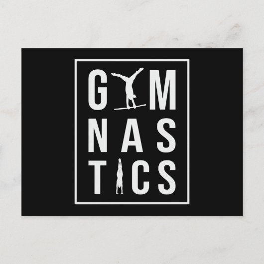 Gymnastiek Unven Bars Hopper Acrobat Mat Gymnast Briefkaart (Voorkant)