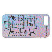 Gymnastiek Vaardigheden Kruiswoordhologram Case-Mate iPhone Case (Achterkant (Horizontaal))