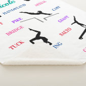 Gymnastiek vaardigheden Typografie Sherpa Deken (3/4)