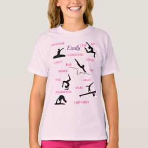 Gymnastiek Vaardigheden Typografie T-shirt