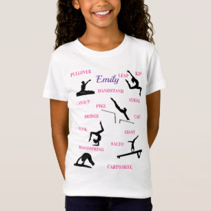 Gymnastiek Vaardigheden Typografie T-shirt
