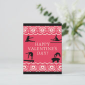 Gymnastiek Valentijns Briefkaart (Staand voorkant)