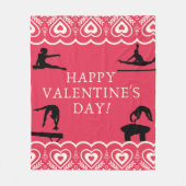 Gymnastiek Valentijns Fleece Deken (Voorkant)