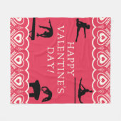 Gymnastiek Valentijns Fleece Deken (Voorkant (Horizontaal))
