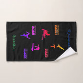 Gymnastiek vault, bars, beam, floor 3 stuk bad handdoek (Handdoek)