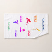 Gymnastiek vault, bars, beam, floor 3 stuk bad handdoek (Handdoek)