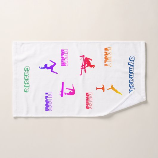 Gymnastiek vault, bars, beam, floor 3 stuk bad handdoek (Handdoek)