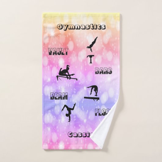 Gymnastiek vault, bars, beam, floor 3 stuk bad handdoek (Handdoek)