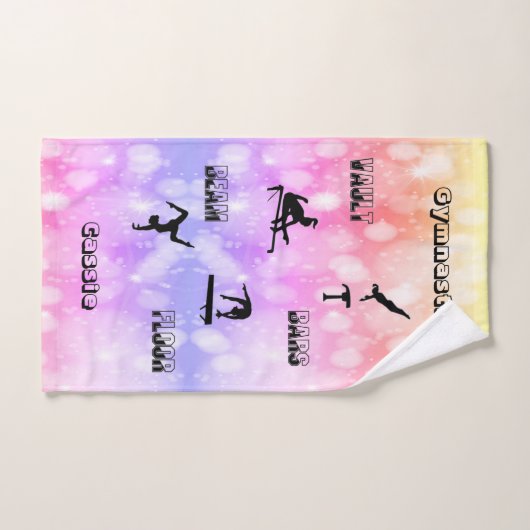 Gymnastiek vault, bars, beam, floor 3 stuk bad handdoek (Handdoek)