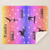 Gymnastiek Vault, Bars, Beam, Floor Sherpa Blanket Sherpa Deken (Voorkant (horizontaal))