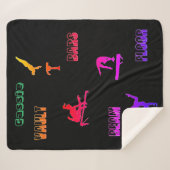 Gymnastiek Vault, Bars, Beam, Floor Sherpa Blanket Sherpa Deken (Voorkant (horizontaal))