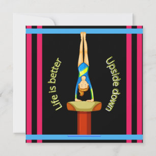 Gymnastiek Vault-leven is beter onderaan