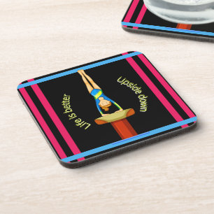 Gymnastiek Vault-leven is beter onderaan Bier Onderzetter