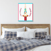 Gymnastiek Vault-leven is beter onderaan Canvas Afdruk (Insitu (Slaapkamer))