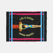 Gymnastiek Vault-leven is beter onderaan Fleece Deken (Voorkant (Horizontaal))