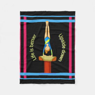 Gymnastiek Vault-leven is beter onderaan Fleece Deken