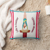 Gymnastiek Vault-leven is beter onderaan Kussen (Deken)