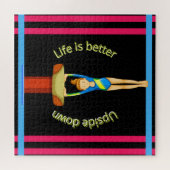 Gymnastiek Vault-leven is beter onderaan Legpuzzel (Horizontaal)