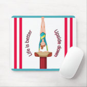 Gymnastiek Vault-leven is beter onderaan Muismat (Met muis)