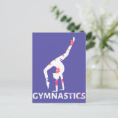 Gymnastiek ventilatorenergiehandgreep briefkaart (Staand voorkant)