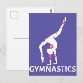 Gymnastiek ventilatorenergiehandgreep briefkaart (Voorkant / Achterkant)