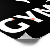 Gymnastiek ventilatorenergiehandgreep poster (Hoek)