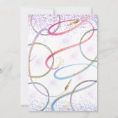 Gymnastiek Verjaardag Uitnodiging Feest Gymnastiek (Achterkant)