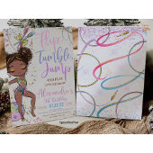 Gymnastiek Verjaardag Uitnodiging Feest Gymnastiek