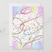 Gymnastiek Verjaardag Uitnodiging Feest Gymnastiek (Achterkant)