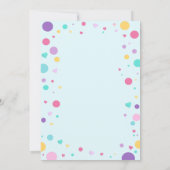 Gymnastiek Verjaardag Uitnodiging Gymnastiek Party (Achterkant)