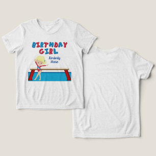Gymnastiek Verjaardagsfeest Schattigee Blonde Gymn Tri-Blend Shirt