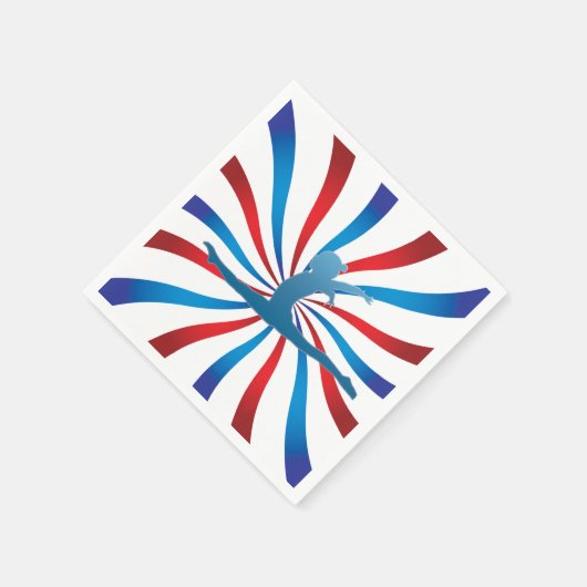 Gymnastiek Verjaardagsfeest servetten (Hoek)