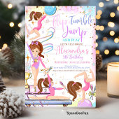 Gymnastiek Verjaardagsfeest Uitnodiging Gymnastiek