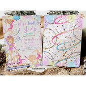 Gymnastiek Verjaardagsfeest Uitnodiging Gymnastiek