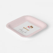 Gymnastiek Verjaardagsfeestje Borden Papieren Bordje (Gebogen)