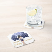 Gymnastiek Verjaardagsfeestje met Blauwe Ballonboo Kartonnen Onderzetters (Insitu)