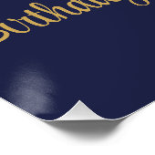 Gymnastiek Verjaardagsfeestje met Blauwe Ballonboo Perfect Poster (Hoek)