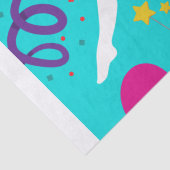 Gymnastiek Verjaardagsfeestje Wrapping Paper Tissuepapier (Detail)