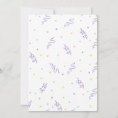 Gymnastiek Verjaardagsfeestuitnodiging · Pinwheels Kaart (Achterkant)