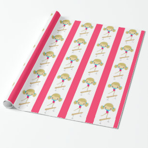 Gymnastiek verpakkingspapier cadeaupapier