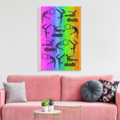 GYMNASTIEK verpakte canvas Print (Insitu (Woonkamer))