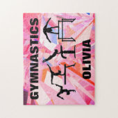 Gymnastiek Verspreide Abstracte puzzle met naam Legpuzzel (Verticaal)