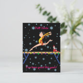 Gymnastiek vertelt de Kerstman dat ik dit jaar goe Briefkaart (Staand voorkant)