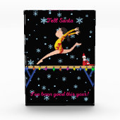 Gymnastiek vertelt de Kerstman dat ik dit jaar goe Fotoblokken (Voorkant)