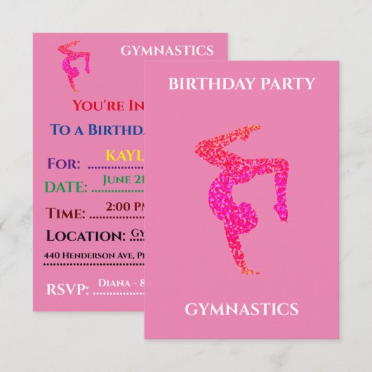 "GYMNASTIEK"-VERZOEKEN OP DE TWEEDE DAG. (Voorkant / Achterkant)