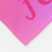 GYMNASTIEK "VOEL HET ENERGIEVERMOGEN" VLOEISTOFFER FLEECE DEKEN (Hoek)